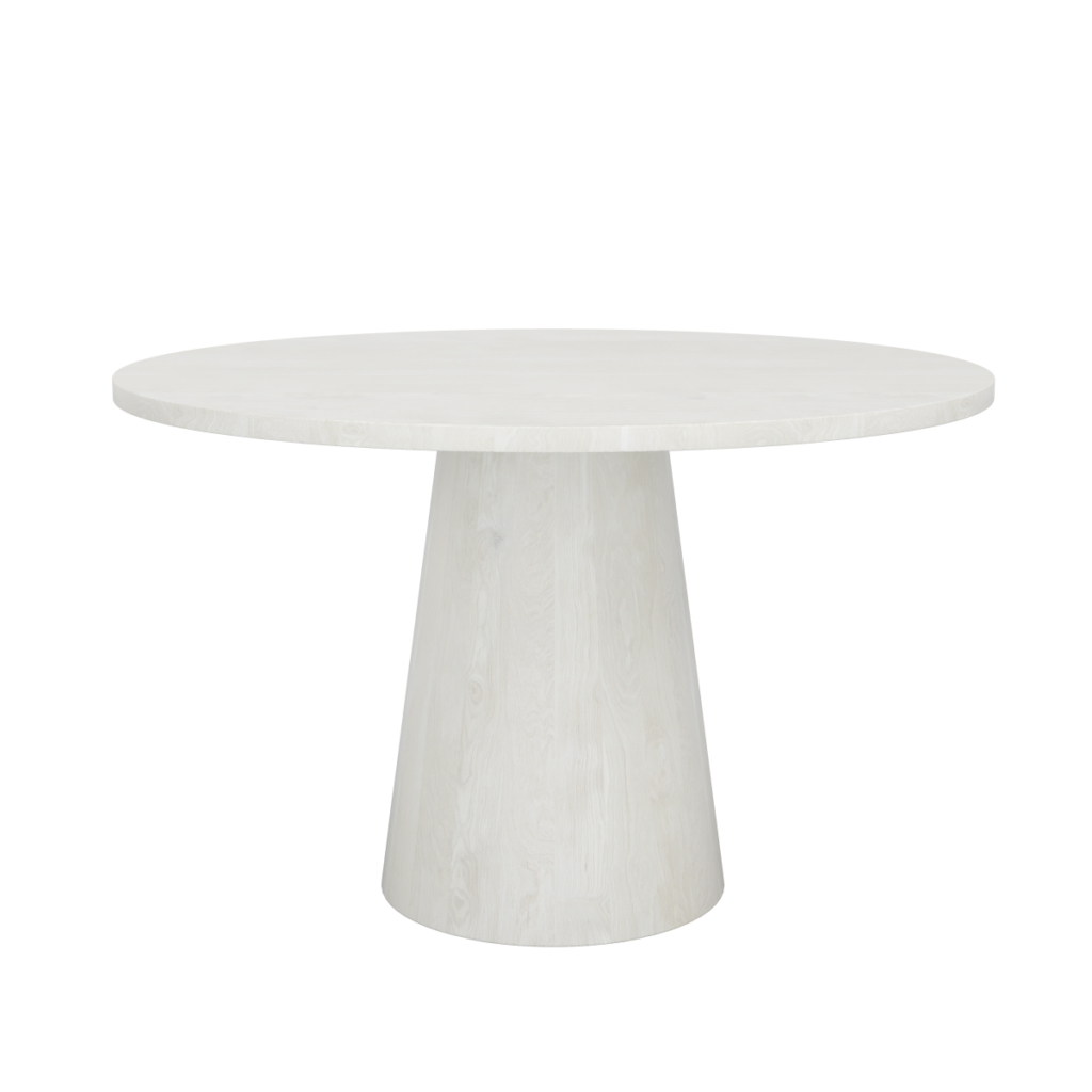 White vigo dining table