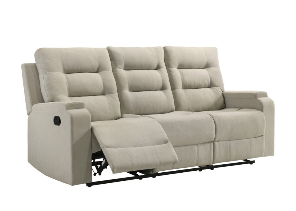 Beige recliner sofa