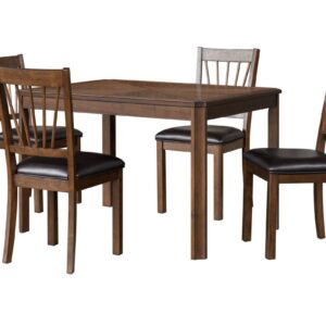 Espresso 5-piece dining set