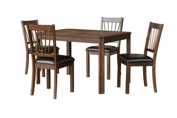 Espresso 5-piece dining set