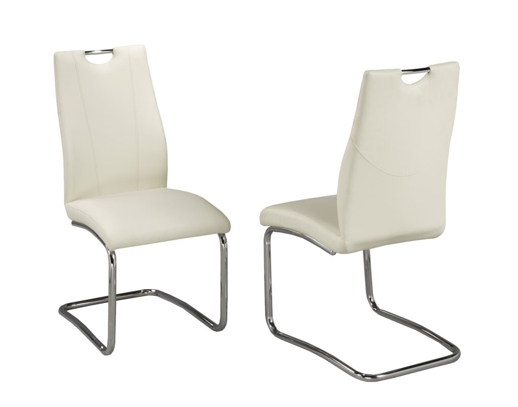 White dining chair, set of 2