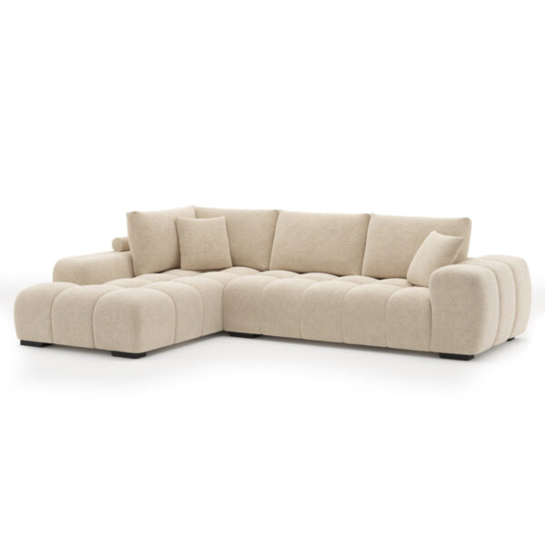 Beige LHF sectional