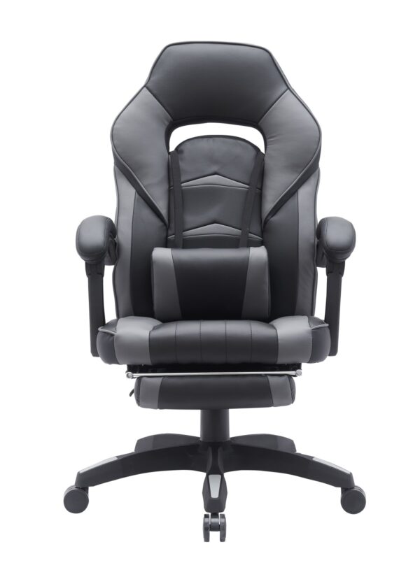Black and grey gaming chair