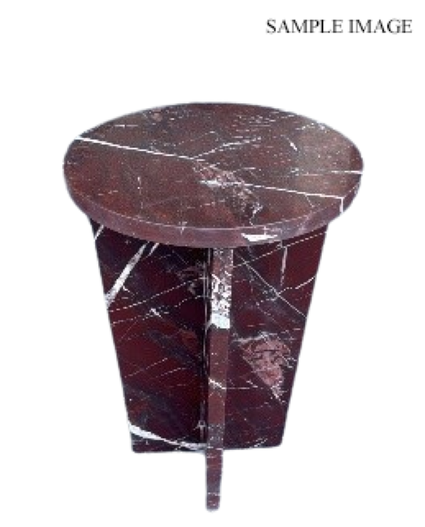 Burgundy side table