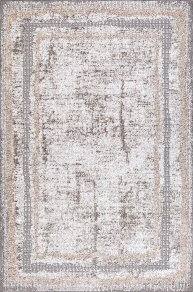 Grey, beige and cream 7×9 area rug
