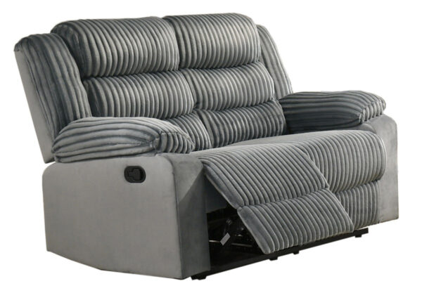 Grey recliner love seat