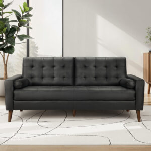 Black PU sofa