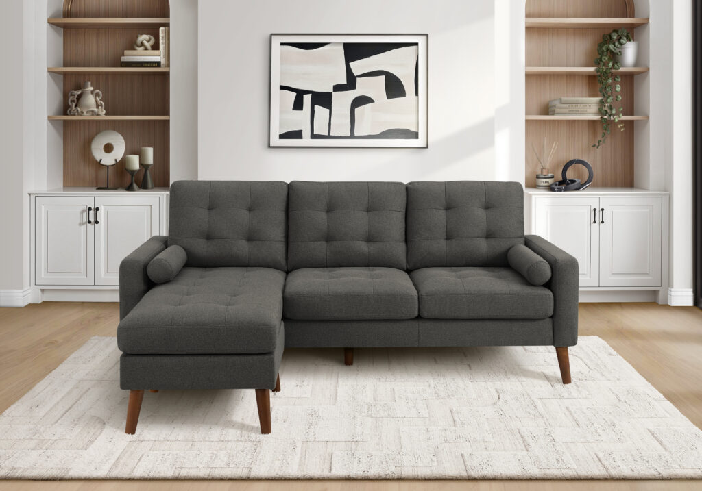 Grey sofa lounger