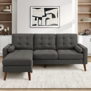 Grey sofa lounger