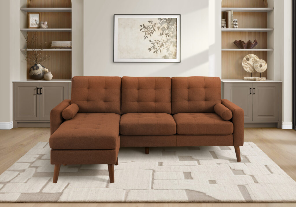 Rust sofa lounger