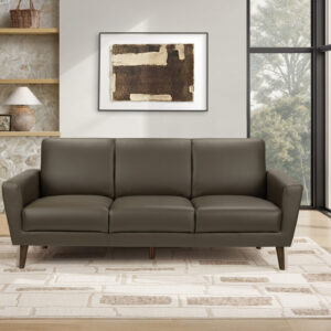 Brown PU sofa