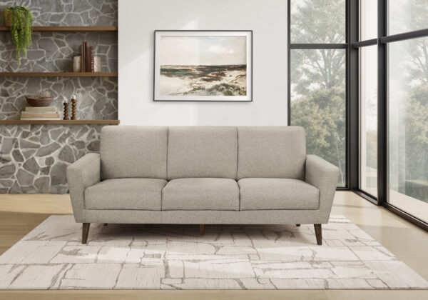 Light brown fabric sofa
