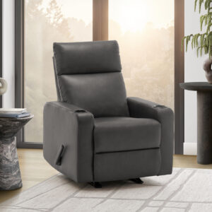Grey rocker cupholders yanqing reclining chair