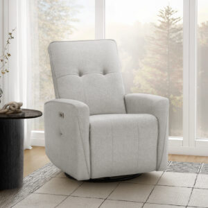 Grey power swivel glider breeze reclining chair