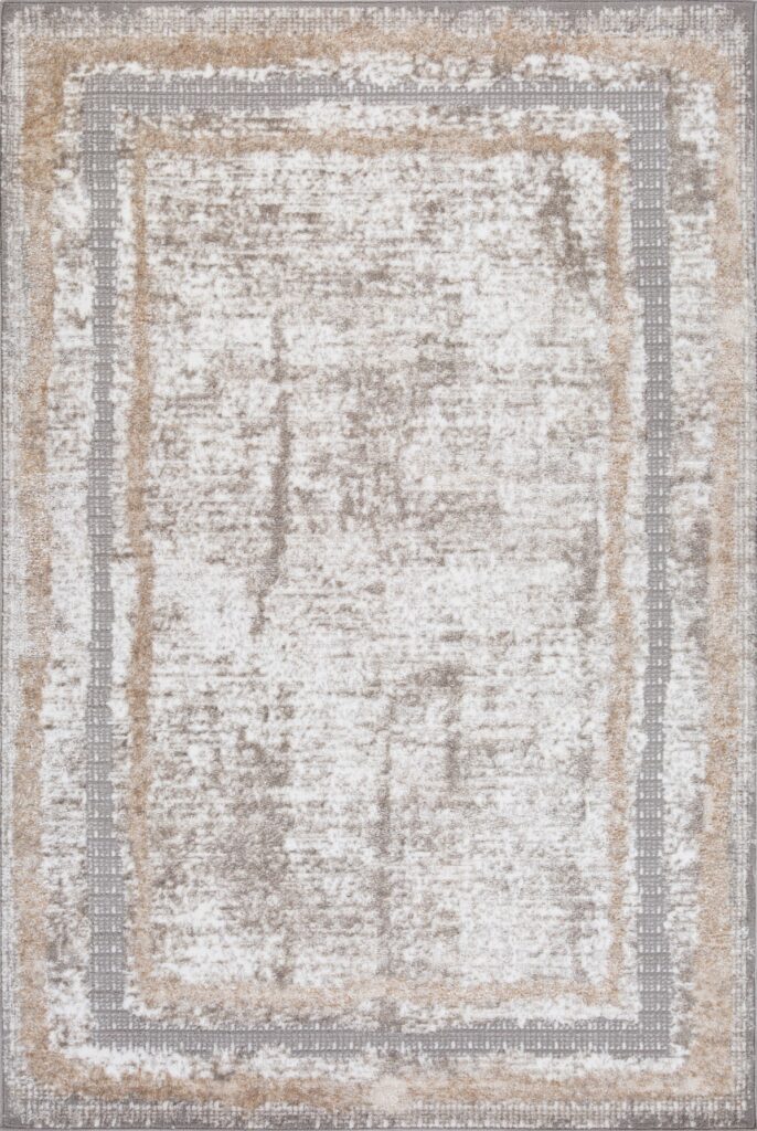 Grey, beige and cream 5×8 area rug