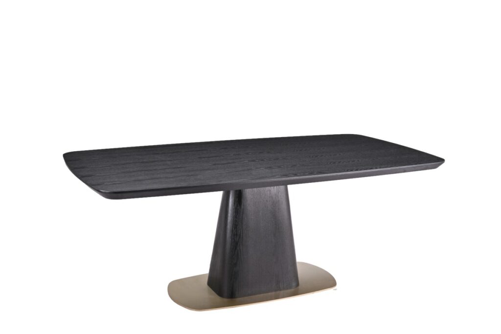 Black dining table