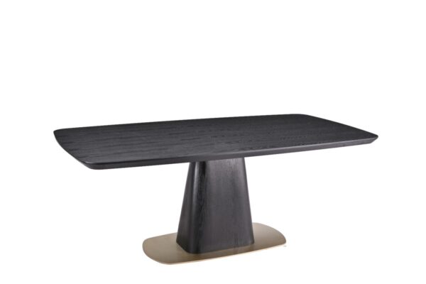 Black dining table
