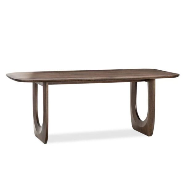 Dark walnut dining table