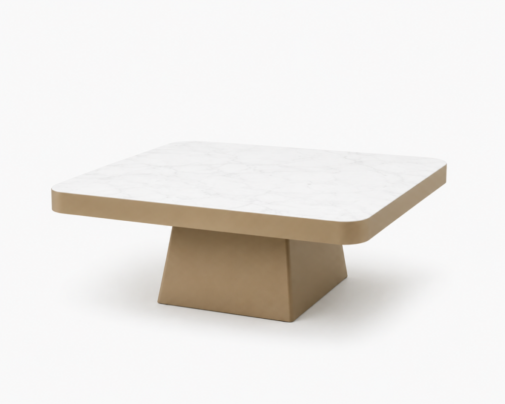 Gold coffee table