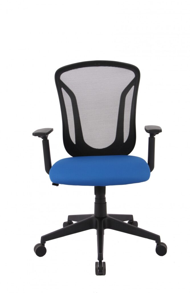 Blue office chair