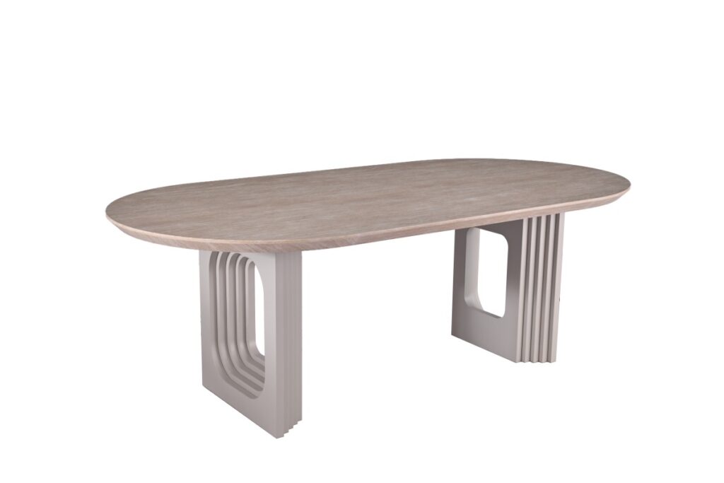Beige dining table