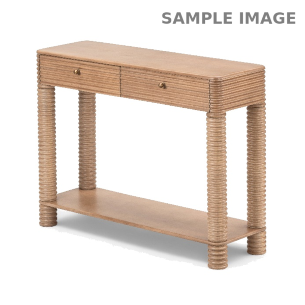 Oak console table