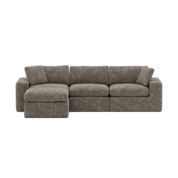 Brown sectional