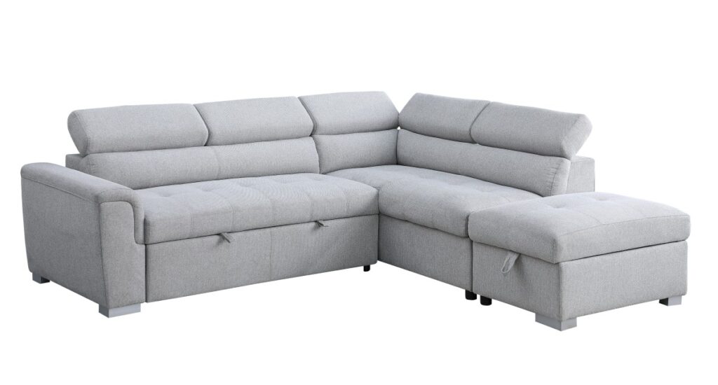 Grey sleeper bed