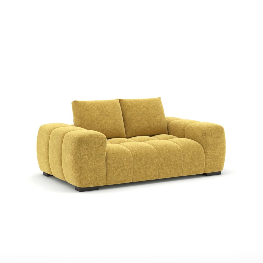 Yellow love seat
