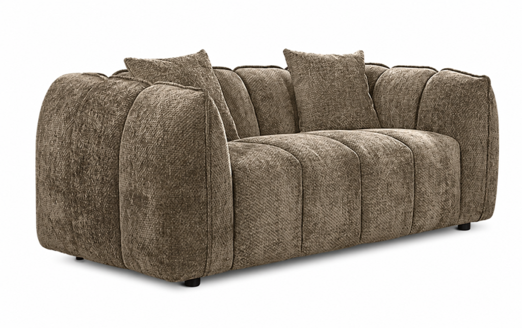 Taupe love seat