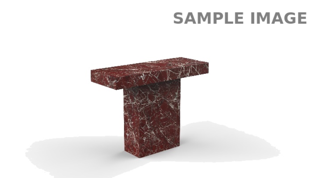 Burgundy console table