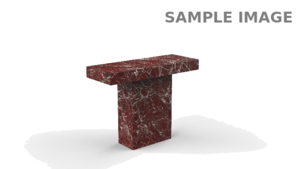 Burgundy console table