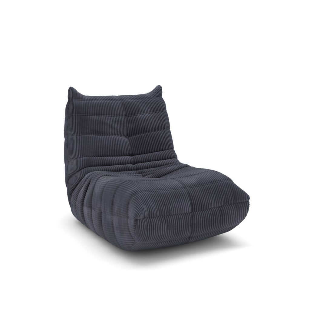 Black armless chair