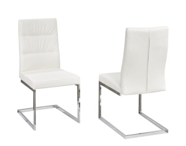 White dining chair, set of 2