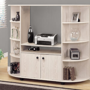 Washed oak storage unit bookcase