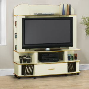 Champagne brass flat screen tv stand