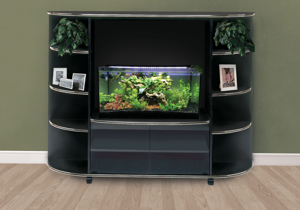 Black gold accent storage unit bookcase