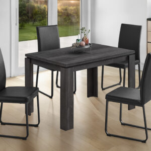 Dining Table, 48" Rectangular, Small, Kitchen, Dining Room, Black Laminate, Contemporary, Modern