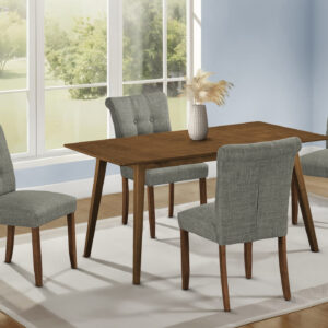 Walnut veneer dining table