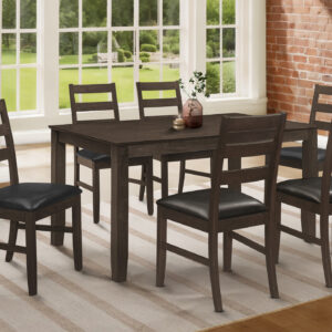 Espresso veneer dining table