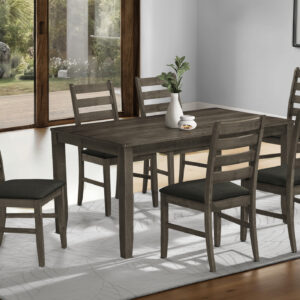 Antique grey veneer dining table