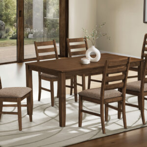 Antique cherry veneer dining table