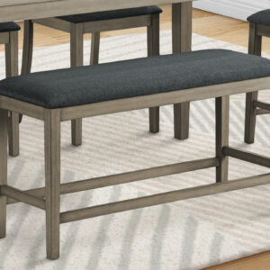 Bench, 42" Rectangular, Dining Room, Kitchen, Upholstered, Wood, Transitional