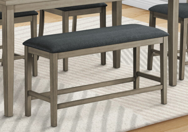 Bench, 42″ Rectangular, Dining Room, Kitchen, Upholstered, Wood, Transitional