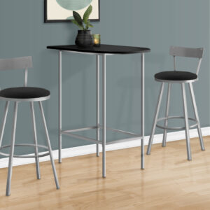 Black silver metal spacesaver home bar