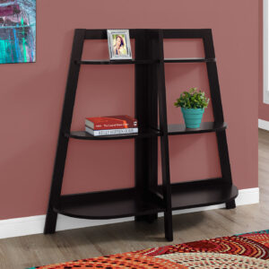 Bookshelf, Bookcase, Etagere, 3 Tier, 48"H, Office, Bedroom, Brown Laminate, Contemporary, Modern