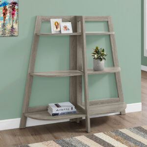 Bookshelf, Bookcase, Etagere, 3 Tier, 48"H, Office, Bedroom, Brown Laminate, Contemporary, Modern