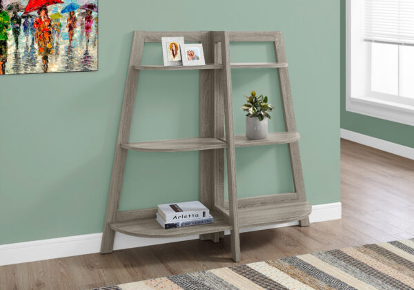 Bookshelf, Bookcase, Etagere, 3 Tier, 48″H, Office, Bedroom, Brown Laminate, Contemporary, Modern