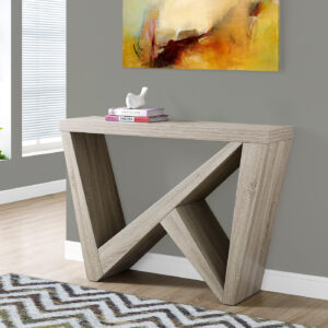 Accent Table, Console, Entryway, Narrow, Sofa, Living Room, Bedroom, Brown Laminate, Contemporary, Modern
