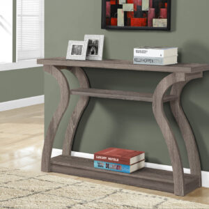 Accent Table, Console, Entryway, Narrow, Sofa, Living Room, Bedroom, Brown Laminate, Contemporary, Modern